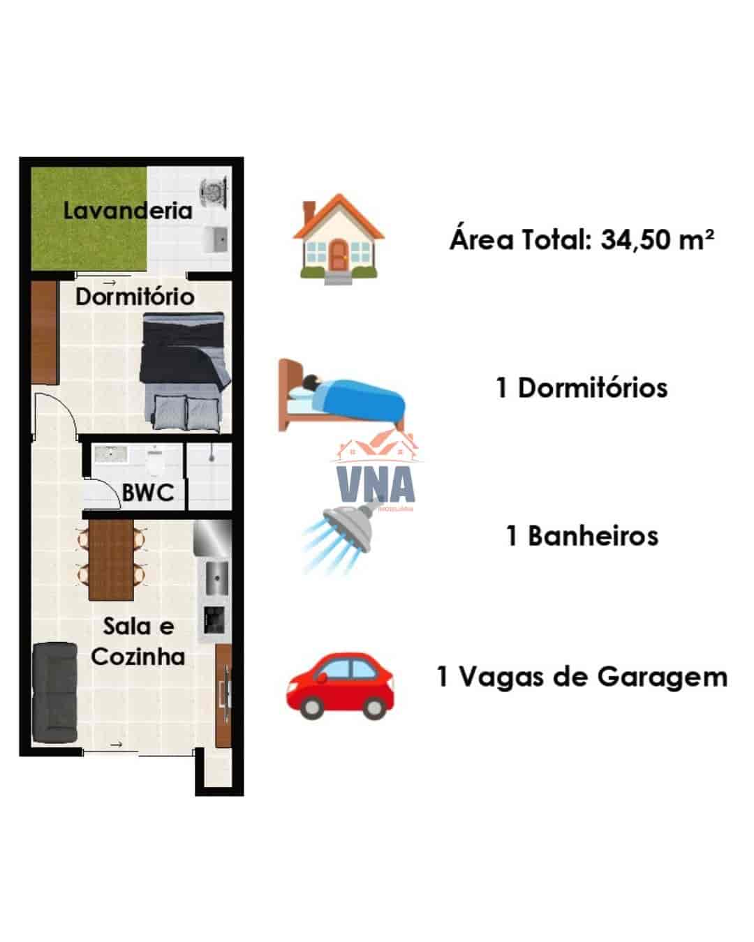 STUDIOS A VENDA NO LOT. LA PACE, PINHALZINHO SC